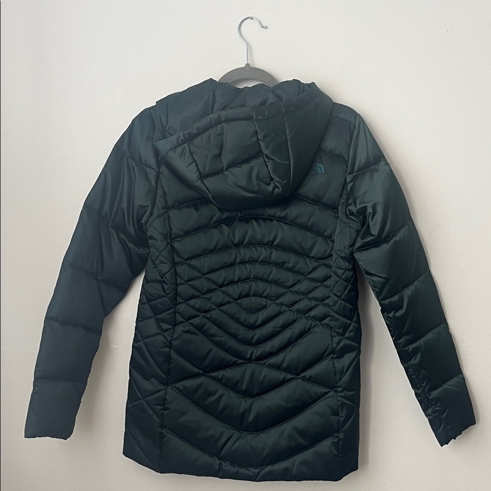 Green Quilted Hooded Jacket - Picture 3 of 4